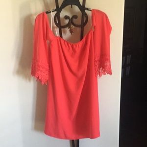 Off the shoulder long sleeve dress or long top